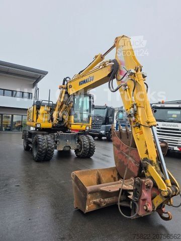 Koparka kołowa KOMATSU PW 148 / NUR 5400h / Lehnhoff MS 10 / 2 Löffel