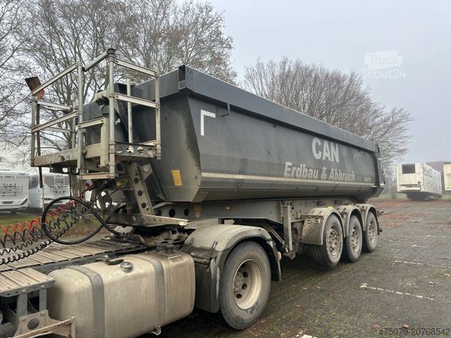 Tiptrailer SCHMITZ CARGOBULL SKI 24 / Liftachse / Rollplane