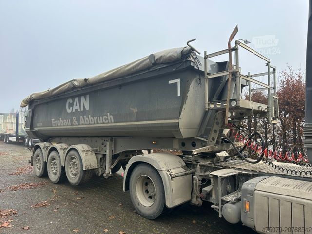 Tiptrailer SCHMITZ CARGOBULL SKI 24 / Liftachse / Rollplane