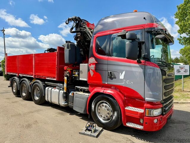 Ribaltabile con gru Scania G490 8x4 TRIDEM TIPPER + CRANE FASSI F275A.2.25...