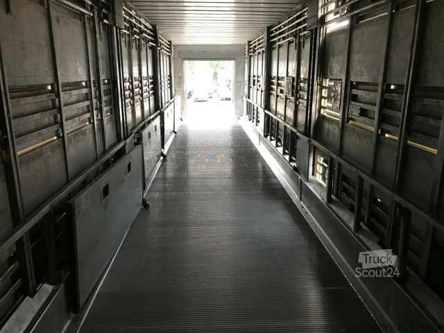 Naczepa do transportu bydła PEZZIOLI SBA 63/3.Stock, Aggregat, Hubdach, Tränke