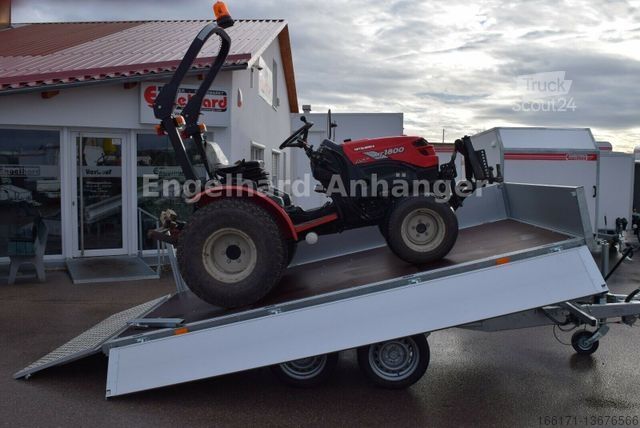 Dreiseitenkipper Anhänger VEZEKO JUKI 3-S. Kipper 4x2 m Maschinentransporter 3,5t
