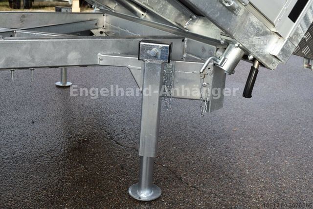 Dreiseitenkipper Anhänger VEZEKO JUKI 3-S. Kipper 4x2 m Maschinentransporter 3,5t