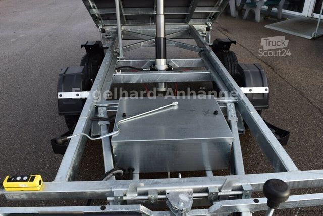 Dreiseitenkipper Anhänger VEZEKO JUKI 3-S. Kipper 4x2 m Maschinentransporter 3,5t