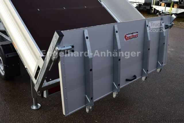 Dreiseitenkipper Anhänger VEZEKO JUKI 3-S. Kipper 4x2 m Maschinentransporter 3,5t