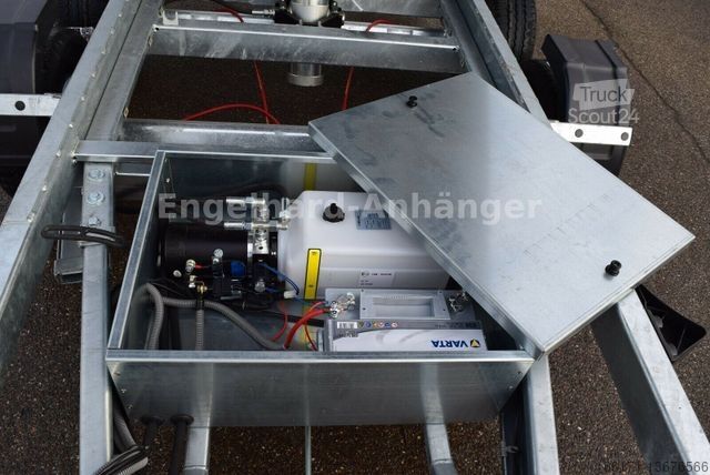 Dreiseitenkipper Anhänger VEZEKO JUKI 3-S. Kipper 4x2 m Maschinentransporter 3,5t