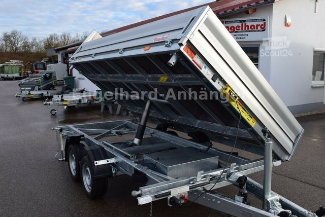Dreiseitenkipper Anhänger VEZEKO JUKI 3-S. Kipper 4x2 m Maschinentransporter 3,5t