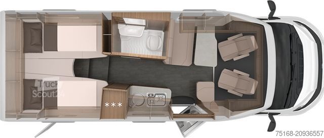 Teilintegriertes Wohnmobil KNAUS Van TI 650 MEG VANSATION Modell 2026 / Abstandst