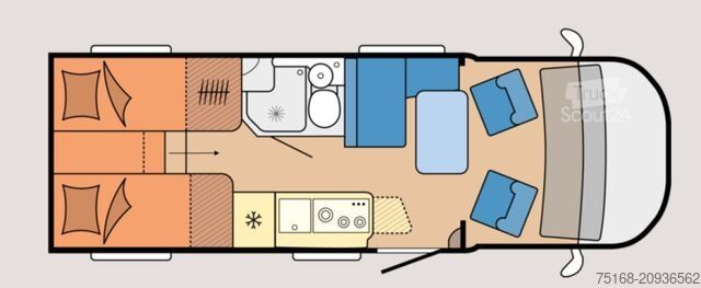 Félintegrált lakóautó HOBBY ONTOUR C 680 GE Modell 2025