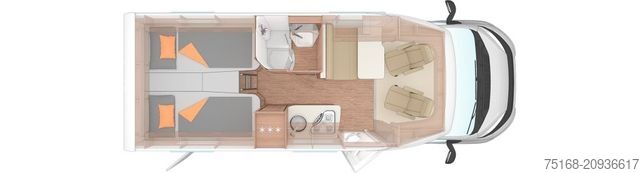 Teilintegriertes Wohnmobil WEINSBERG CaraCompact 600 MEG EDITION [PEPPER] Modell 2026