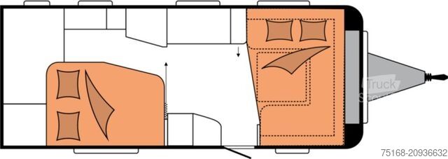 Bivalnik HOBBY Prestige 560 WLU Abverkauf / 2000 kg