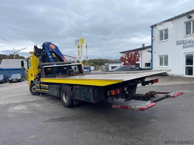 Евакуатор MAN TGM 15.240 4X2 BL Schiebeplateau,Hubbrille, Kran