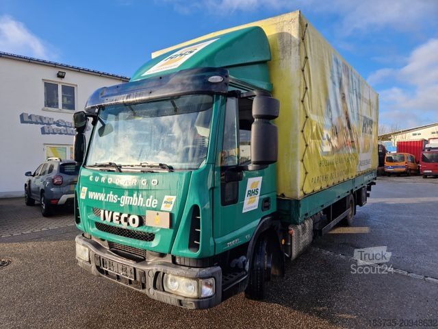 Curtain sider van IVECO Eurocargo 75 E 21 / LBW 1,5 t / AT-Motor
