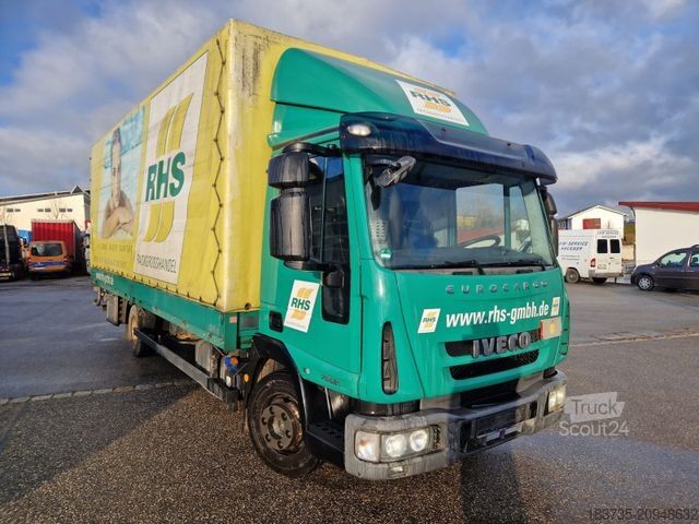Curtain sider van IVECO Eurocargo 75 E 21 / LBW 1,5 t / AT-Motor