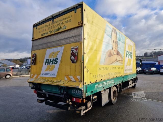 Curtain sider van IVECO Eurocargo 75 E 21 / LBW 1,5 t / AT-Motor