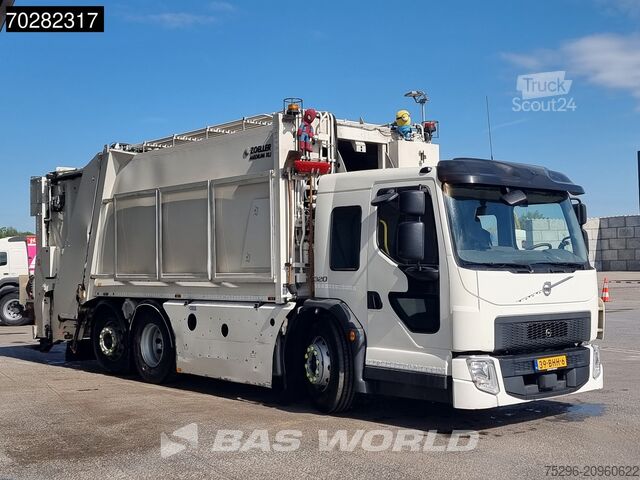 Véhicule de collecte des déchets Volvo FE 320 6X2 NL-Truck Haller MED XLI steering Axl...