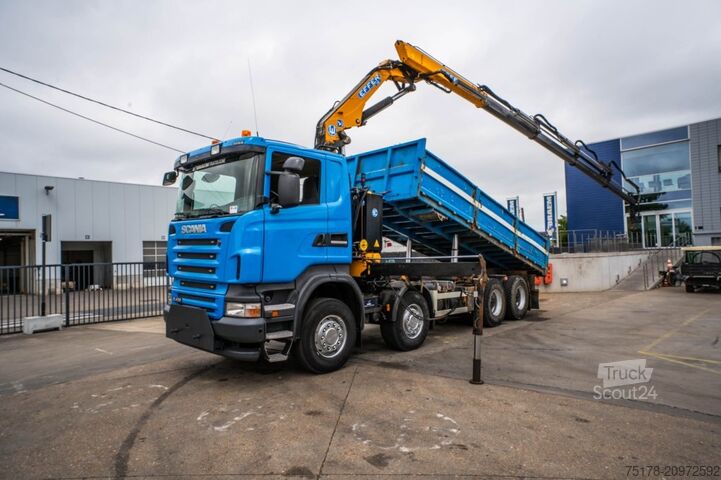 Volquete con grúa SCANIA R400 - EFFER 210-4S