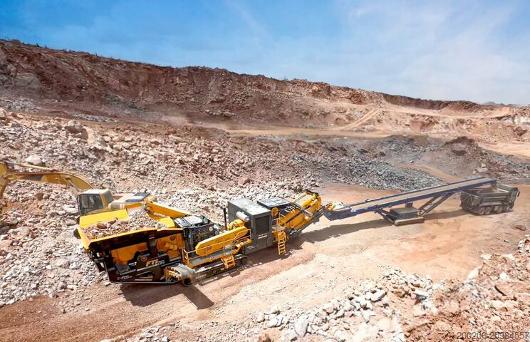 Drupinātājs FABO crusher 450-500 TPH Tracked Impact Crusher