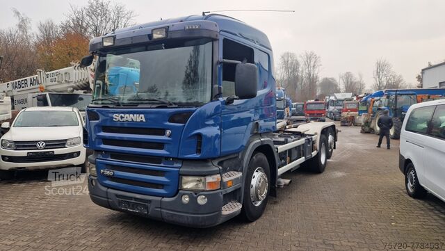 Tipper truck Scania P380 VDL Haken  Lenk-Liftachse