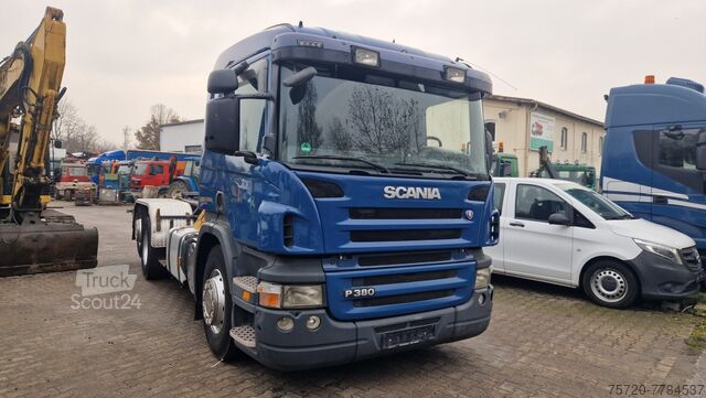 Camión volquete Scania P380 VDL Haken Lenk-Liftachse