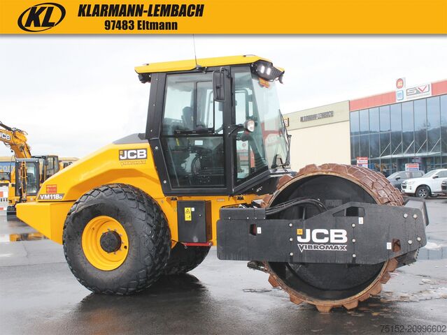 Rouleau monocylindre JCB Vibromax VM 118 D inkl. Schaffußbandage