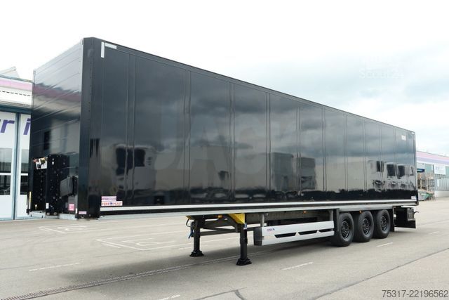 Semi-remorque fourgon SCHMITZ CARGOBULL SKO 24 / ROLLTOR / ZURRLEISTE BLACK 62 tsd km  !