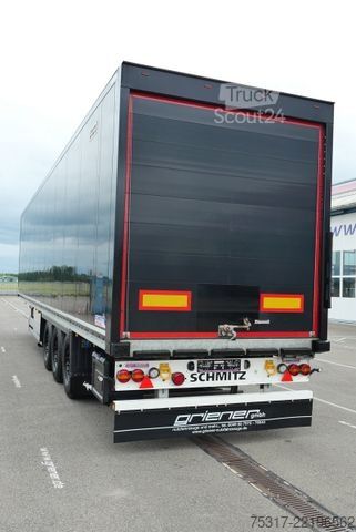 Semi-remorque fourgon SCHMITZ CARGOBULL SKO 24 / ROLLTOR / ZURRLEISTE BLACK 62 tsd km  !