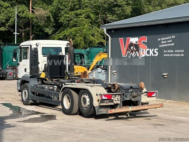 Roll-off tipper truck MAN TGS 26.460 6x2 HIAB-Abrollkipper Lenk/Lift