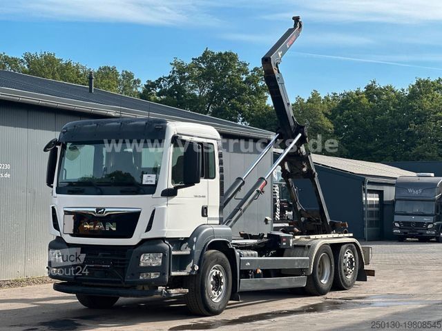 Roll-off tipper truck MAN TGS 26.460 6x2 HIAB-Abrollkipper Lenk/Lift
