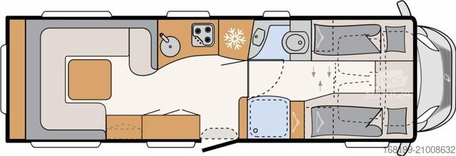Alkoof camper DETHLEFFS Alpa A 7820-2 180PS Aut*5400kg zul. Ges.-gewicht