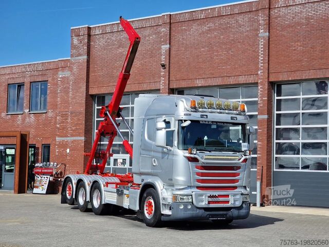 System ramion hakowych Scania R490 8x4*4 - HIAB XR24SL58 24T hooklift - Euro ...