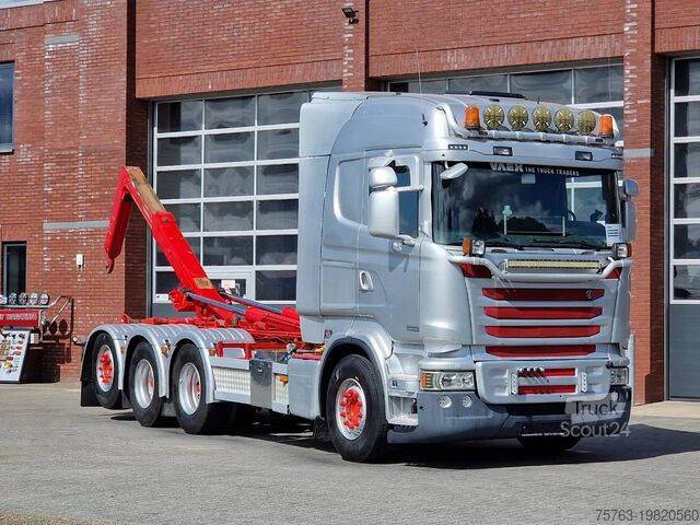 System ramion hakowych Scania R490 8x4*4 - HIAB XR24SL58 24T hooklift - Euro ...