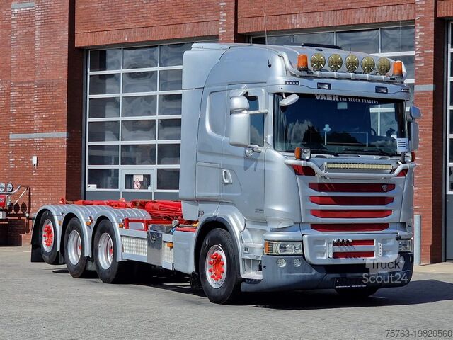 System ramion hakowych Scania R490 8x4*4 - HIAB XR24SL58 24T hooklift - Euro ...