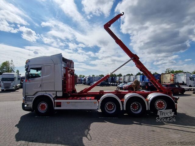 System ramion hakowych Scania R490 8x4*4 - HIAB XR24SL58 24T hooklift - Euro ...