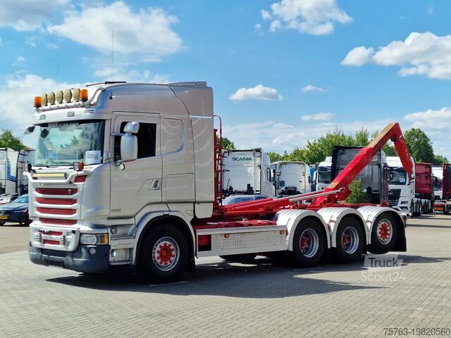 System ramion hakowych Scania R490 8x4*4 - HIAB XR24SL58 24T hooklift - Euro ...