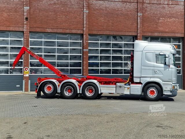 System ramion hakowych Scania R490 8x4*4 - HIAB XR24SL58 24T hooklift - Euro ...