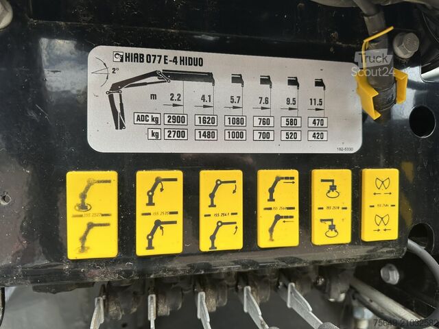 Macara turn Iveco EuroCargo ML140E25K 4x2 EuroCargo ML140E25K 4x2, EEV, Kran Hiab 077E-4 HiDuo, Funk