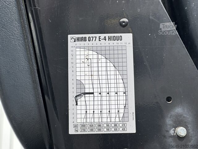 Macara turn Iveco EuroCargo ML140E25K 4x2 EuroCargo ML140E25K 4x2, EEV, Kran Hiab 077E-4 HiDuo, Funk