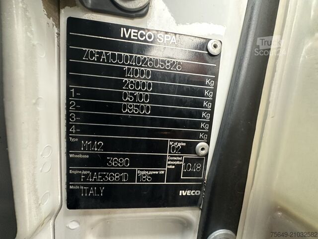 Macara turn Iveco EuroCargo ML140E25K 4x2 EuroCargo ML140E25K 4x2, EEV, Kran Hiab 077E-4 HiDuo, Funk