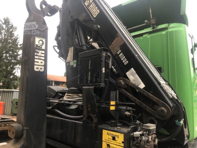 Haakarm vrachtwagen Scania Scania G 480/6x2-4 Scania G 480/6x2-4, Lenk-Liftachse,  Hiab Kran Funk 166 HD-3, Abroller XR 18 S 59