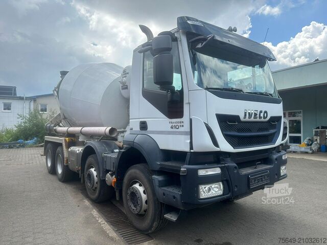 Mobil betongblandningsanläggning Iveco-Magirus Trakker AD340T41B 8x4 Trakker AD340T41B 8x4, Betonmischer Stetter ca. 9m³
