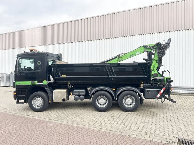 Grue à tour Mercedes-Benz Actros 3341 K 6x4 Actros 3341 K 6x4, Bormatik links, Heckkran Penz 10.83SH