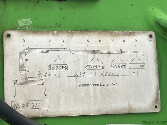 Torenkraan Mercedes-Benz Actros 3341 K 6x4 Actros 3341 K 6x4, Bormatik links, Heckkran Penz 10.83SH