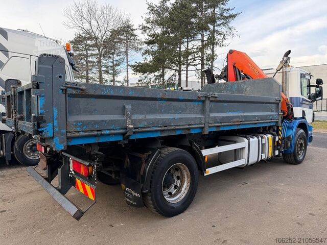Tipper avec grue Scania P 94G-260 4x2 TIPPER / CRANE + PALFINGER PK 120...
