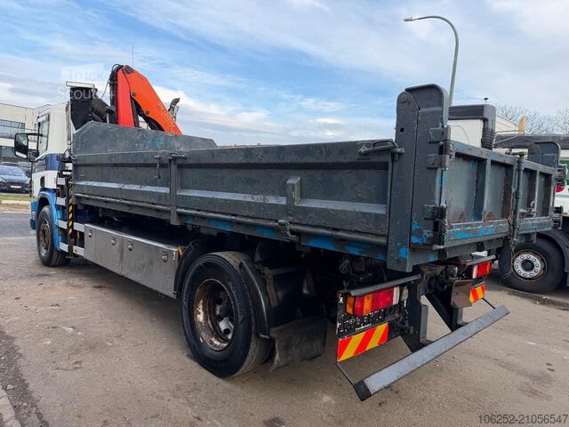 Tipper avec grue Scania P 94G-260 4x2 TIPPER / CRANE + PALFINGER PK 120...