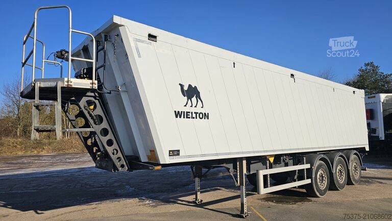 Напівпричіп-самоскид Wielton NW-3 Getreidemulde 3-Achs Hinterkipp-Aluminiummulde mit 51cbm