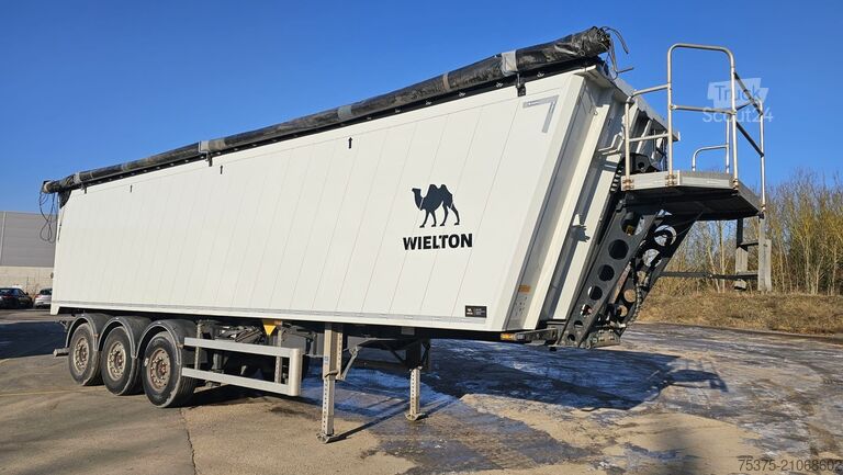 Напівпричіп-самоскид Wielton NW-3 Getreidemulde 3-Achs Hinterkipp-Aluminiummulde mit 51cbm