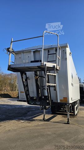 Напівпричіп-самоскид Wielton NW-3 Getreidemulde 3-Achs Hinterkipp-Aluminiummulde mit 51cbm