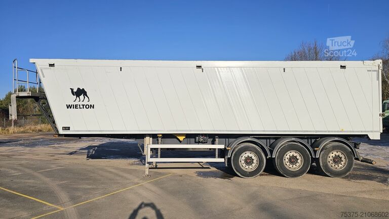 Напівпричіп-самоскид Wielton NW-3 Getreidemulde 3-Achs Hinterkipp-Aluminiummulde mit 51cbm