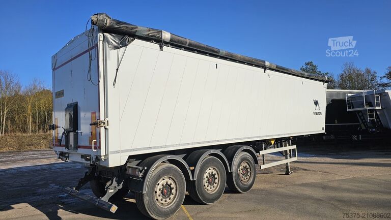 Напівпричіп-самоскид Wielton NW-3 Getreidemulde 3-Achs Hinterkipp-Aluminiummulde mit 51cbm